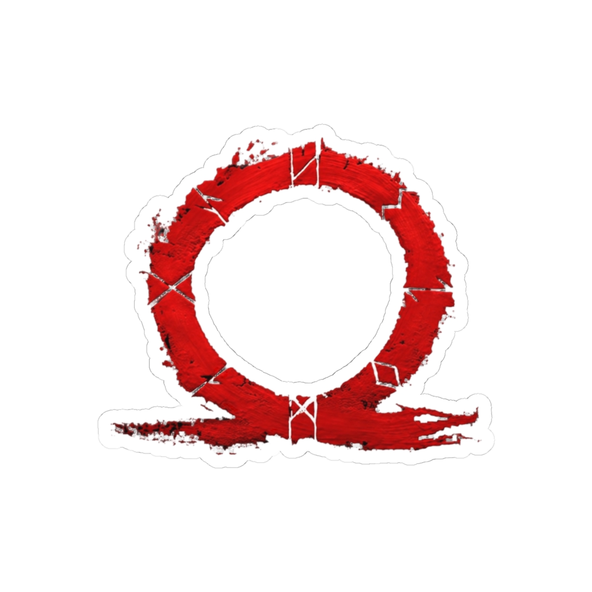 God of War Logo Bold Sticker | Epic Gaming Vinyl Decal - God of War official Stickers merch