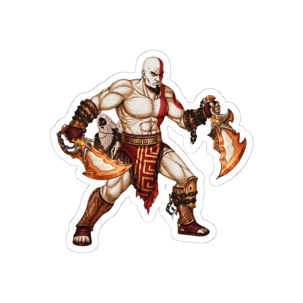 God of War II Top Ten #2 Bold Gaming Sticker | Retro Gamer Vinyl Decal — official God of War Stickers