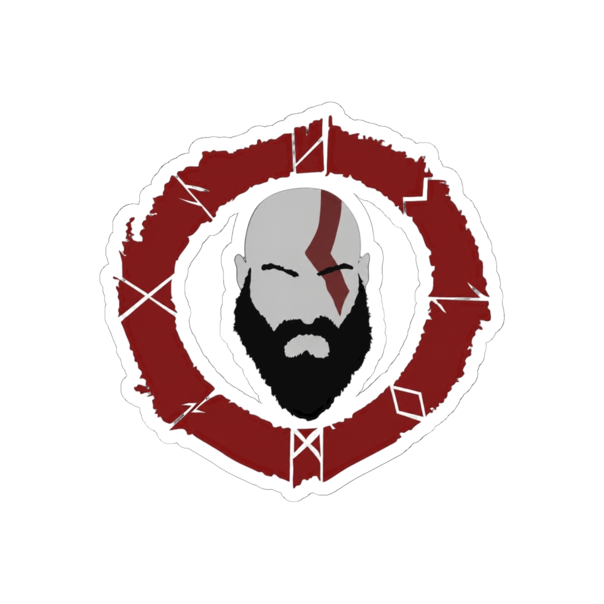 God of War Nordic Runes Sticker | Bold Vinyl Decal - God of War official Stickers merch
