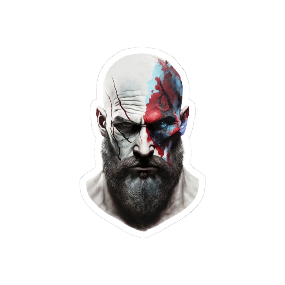 God of War Kratos Epic Battle Redemption Gamer Sticker