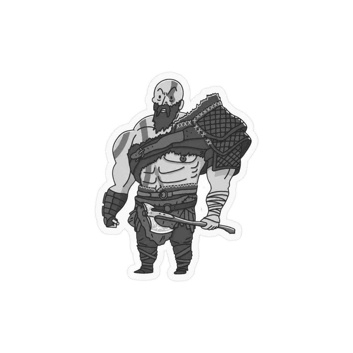 God of War Kratos Bold Gaming Sticker Vinyl Decal - Gamer Gear — official God of War Stickers
