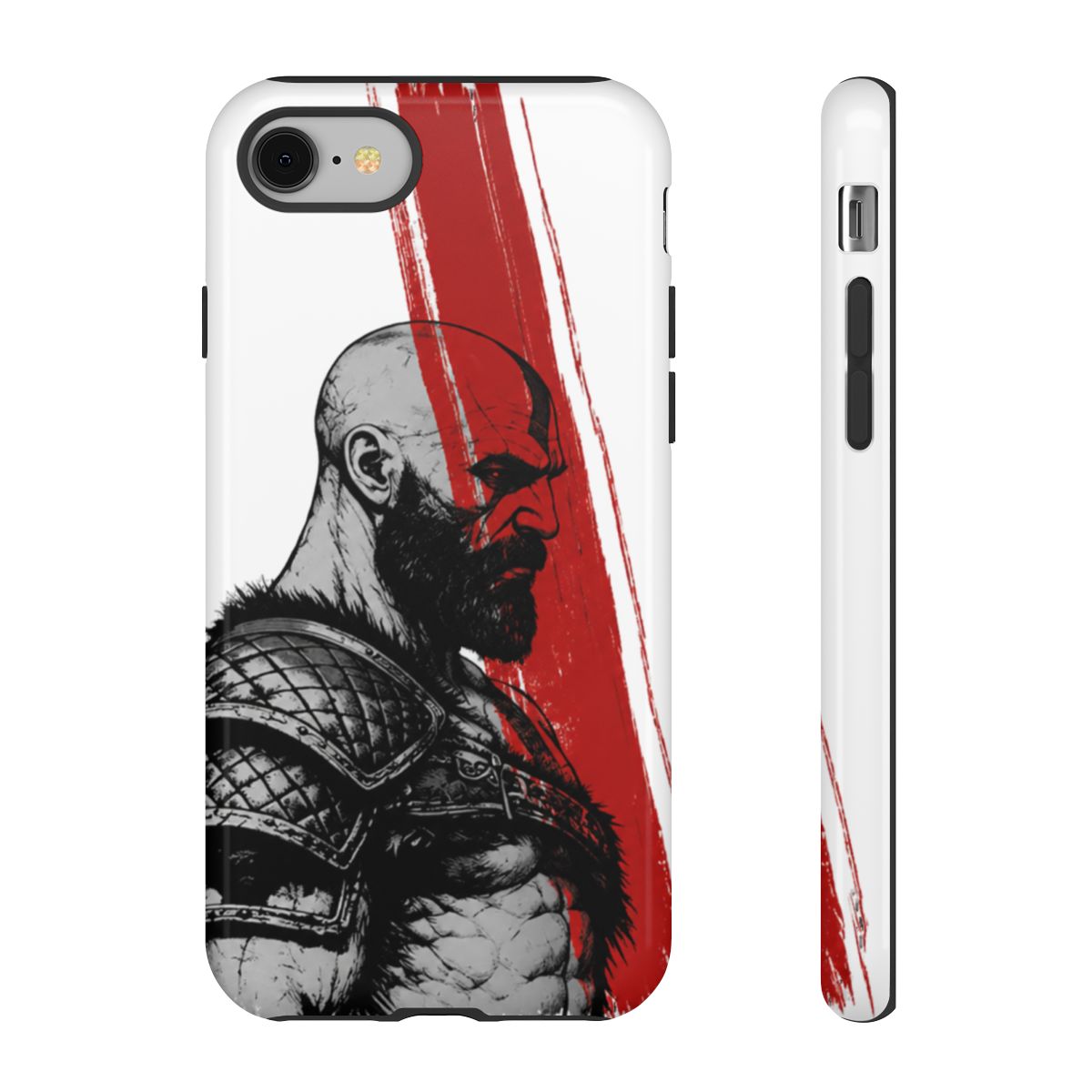 Kratos Norse Warrior iPhone 17 Pro Max Case, God of War Style Cover for iPhone 16 with MagSafe, Gamer Phone Case for Samsung S24 FE S25 - God of War official Phone Cases merch